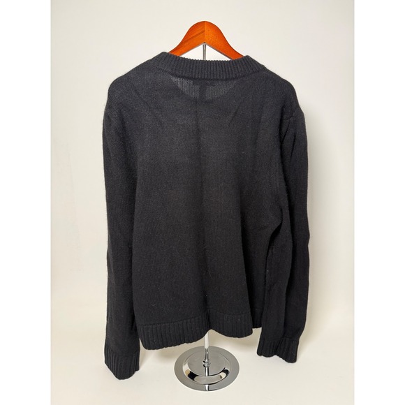 NEW Aqua Cashmere Sweater Women's XXL 100% Cashmere Soft Star Black - Picture 2 of 9